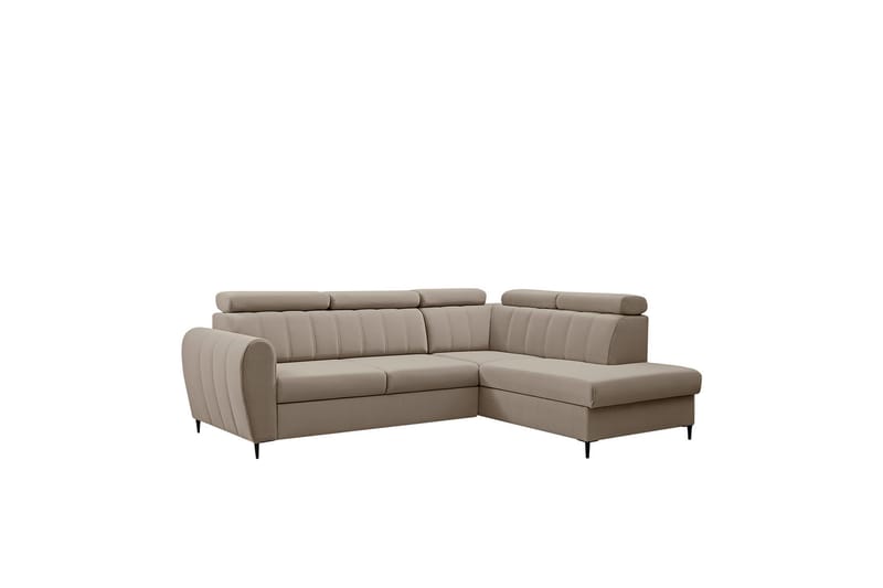 Hoffman Sofa med Sjeselong 3-seter - Beige - Møbler - Sofaer - Sofa med sjeselong