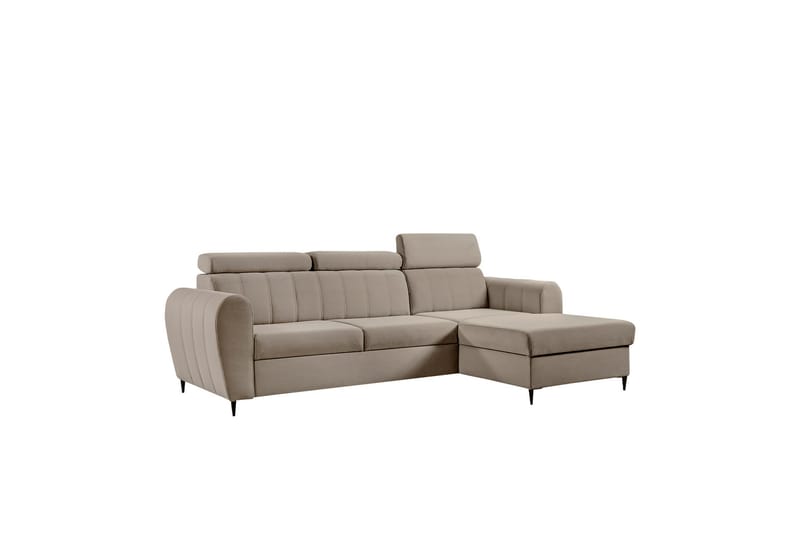 Hoffman Sofa med Sjeselong 3-seter - Beige - Møbler - Sofaer - Sofa med sjeselong