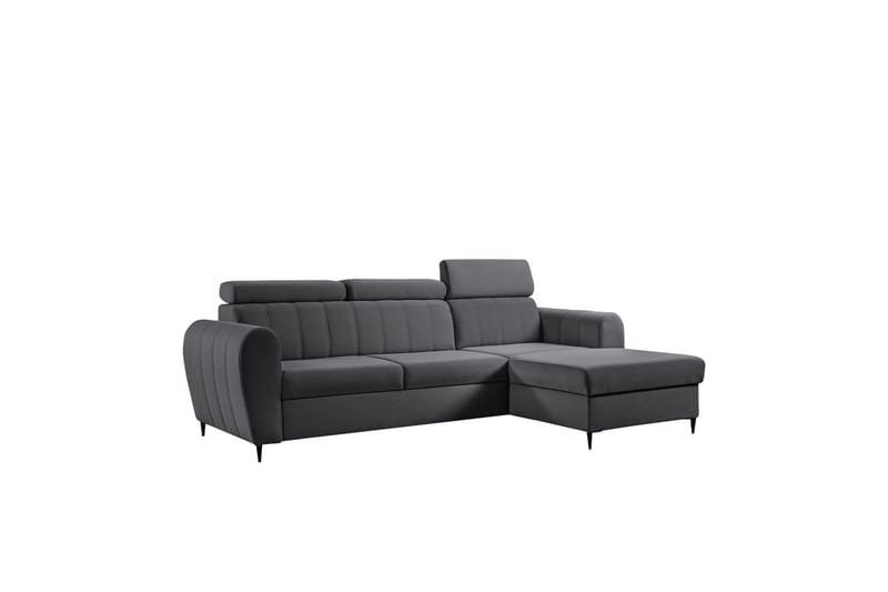 Hoffman Sofa med Sjeselong 3-seter - Grå - Møbler - Sofaer - Sofa med sjeselong