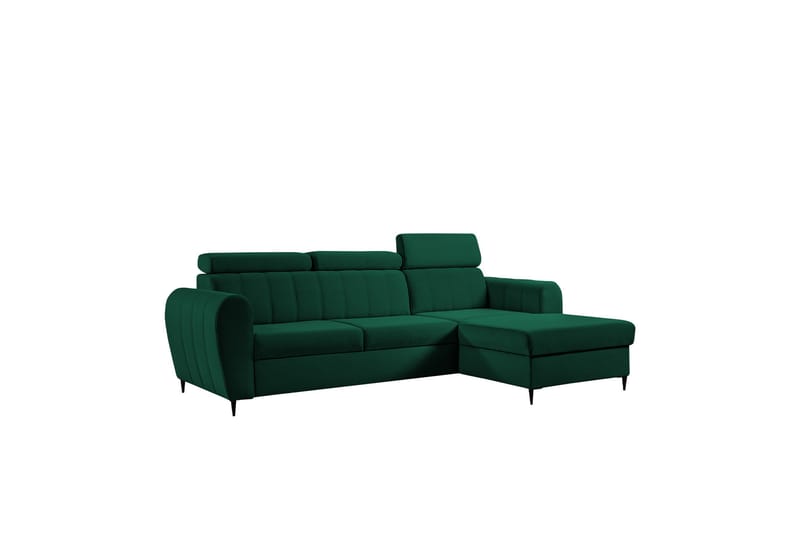 Hoffman Sofa med Sjeselong 3-seter - Grønn - Møbler - Sofaer - Sofa med sjeselong