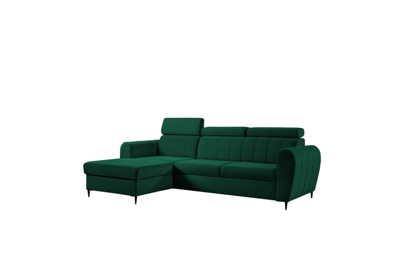 Hoffman Sofa med Sjeselong 3-seter - Grønn - Møbler - Sofaer - Sofa med sjeselong