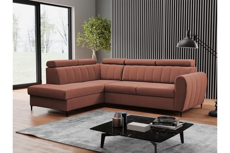 Hoffman Sofa med Sjeselong 3-seter - Kobber - Møbler - Sofaer - Sofa med sjeselong