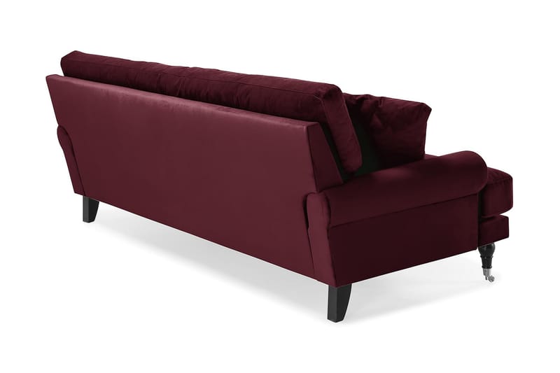 Andrew 3-seters Fløyelssofa - Lilla/Krom - Møbler - Sofaer - Howard sofa