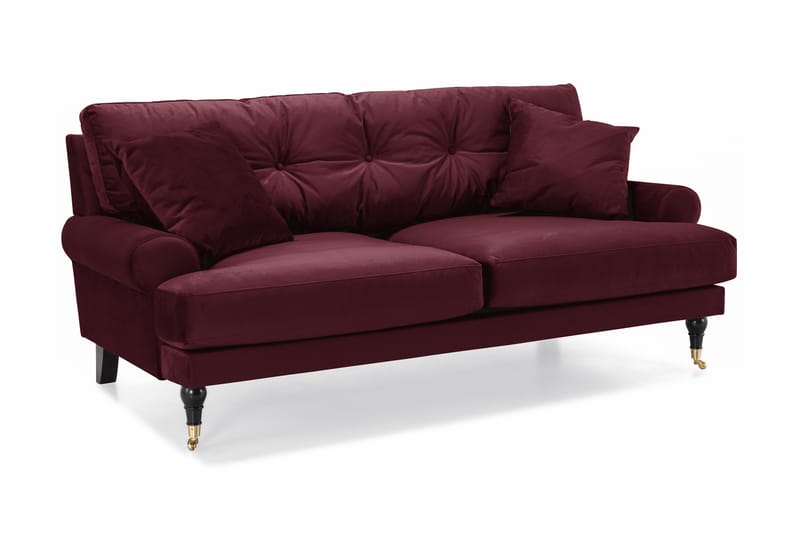 Andrew Fløyelssofa 2-seter - Lilla/Krom - Møbler - Sofaer - Howard sofa