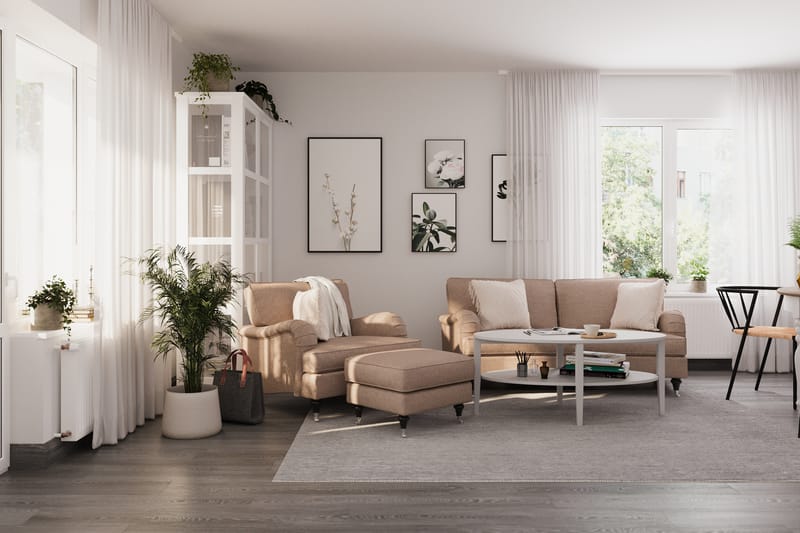 Howard Classic 2-seters Sofa Buet - Mørk beige - Møbler - Sofaer - Howard sofa