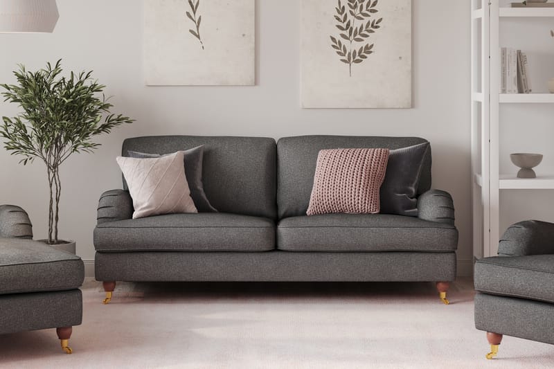 Howard Lyx 3-seters Sofa - Mørkegrå - Møbler - Sofaer - Howard sofa