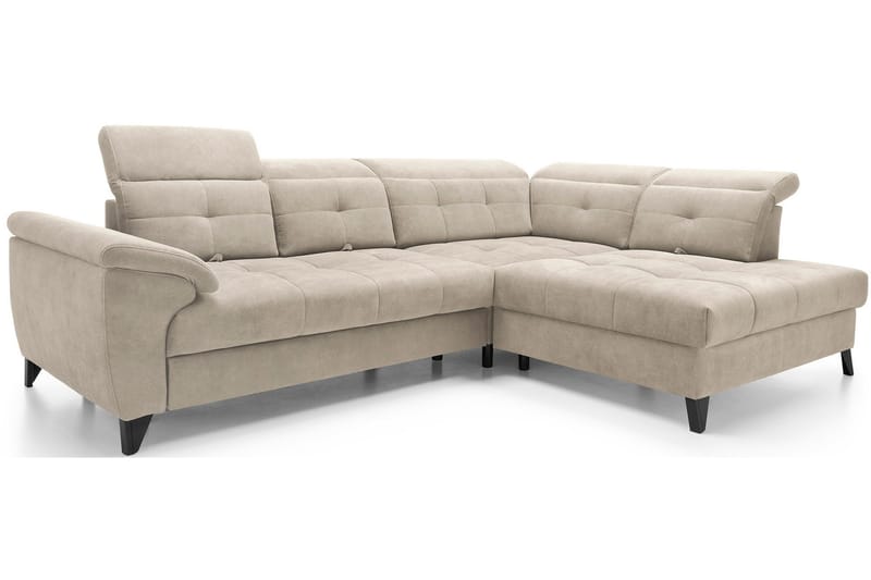 Inferne 5-seter Sofa med Sjeselong - Beige - Møbler - Sofaer - Sofa med sjeselong