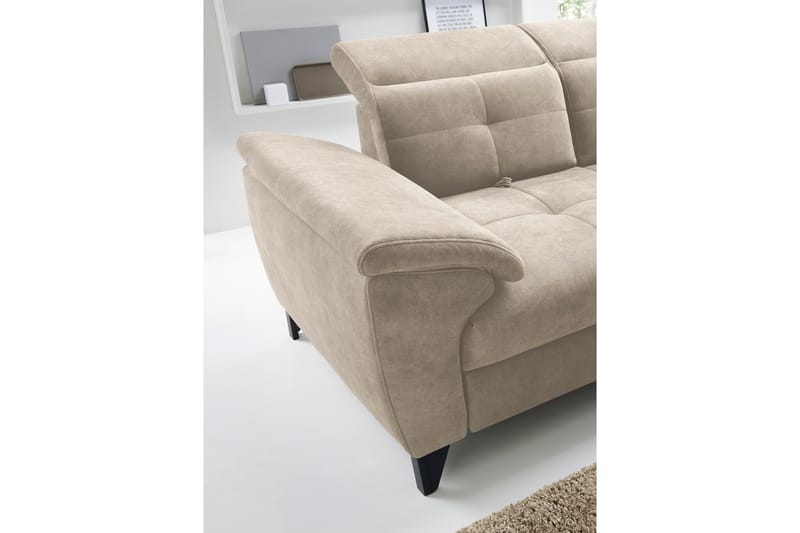 Inferne 5-seter Sofa med Sjeselong - Beige - Møbler - Sofaer - Sofa med sjeselong