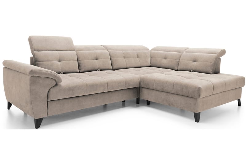 Inferne 5-seter Sofa med Sjeselong - Beige - Møbler - Sofaer - Sofa med sjeselong