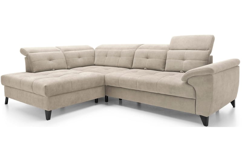 Inferne 5-seter Sofa med Sjeselong - Beige - Møbler - Sofaer - Sofa med sjeselong