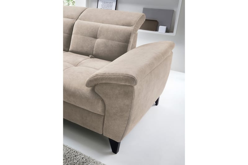 Inferne 5-seter Sofa med Sjeselong - Beige - Møbler - Sofaer - Sofa med sjeselong