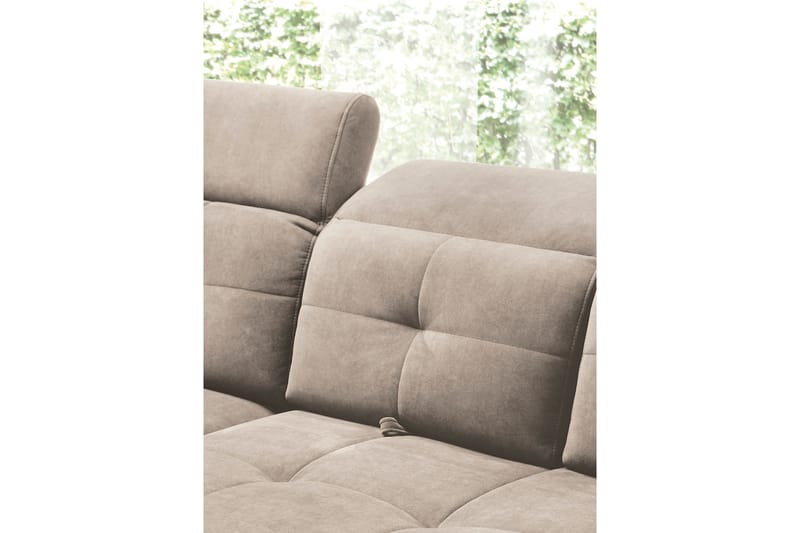 Inferne 5-seter Sofa med Sjeselong - Beige - Møbler - Sofaer - Sofa med sjeselong