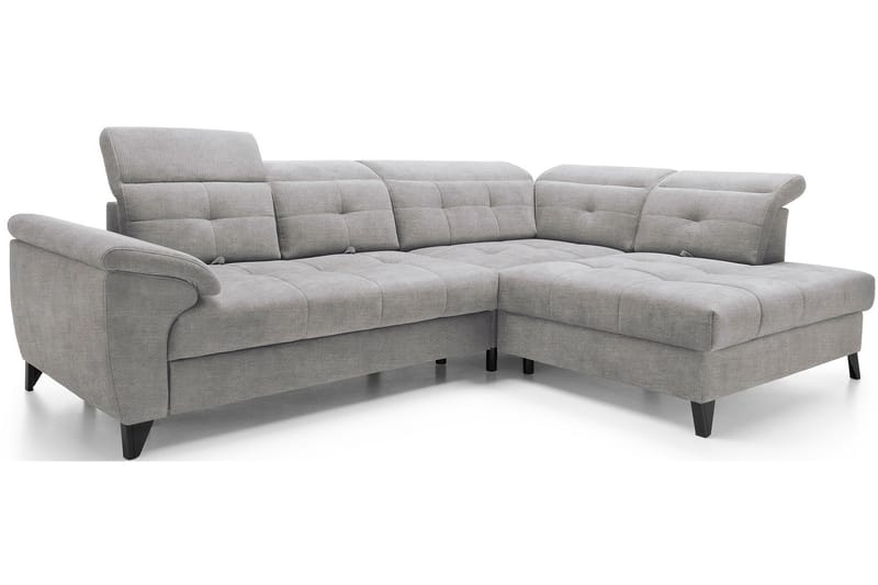 Inferne 5-seter Sofa med Sjeselong - Grå - Møbler - Sofaer - Sofa med sjeselong