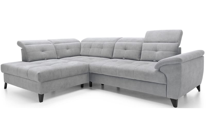 Inferne 5-seter Sofa med Sjeselong - Grå - Møbler - Sofaer - Sofa med sjeselong