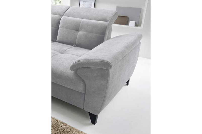 Inferne 5-seter Sofa med Sjeselong - Grå - Møbler - Sofaer - Sofa med sjeselong