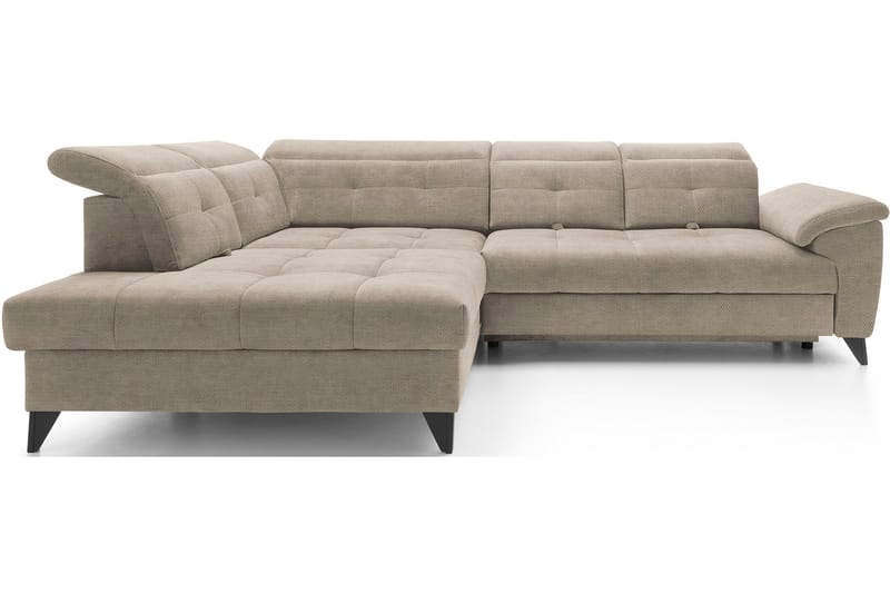 Inferne 5-seters Sofa med Sjeselong - Beige - Møbler - Sofaer - Sofa med sjeselong