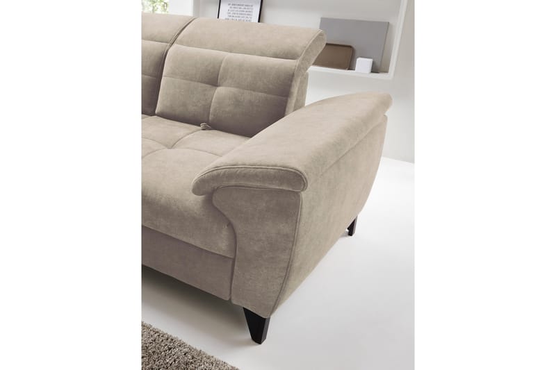 Inferne 5-seters Sofa med Sjeselong - Beige - Møbler - Sofaer - Sofa med sjeselong