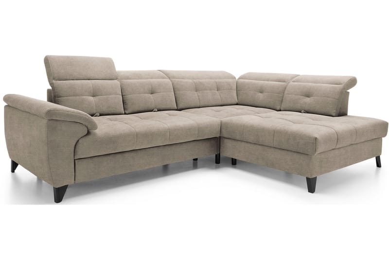 Inferne 5-seters Sofa med Sjeselong - Beige - Møbler - Sofaer - Sofa med sjeselong