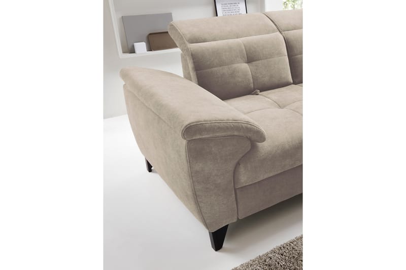 Inferne 5-seters Sofa med Sjeselong - Beige - Møbler - Sofaer - Sofa med sjeselong