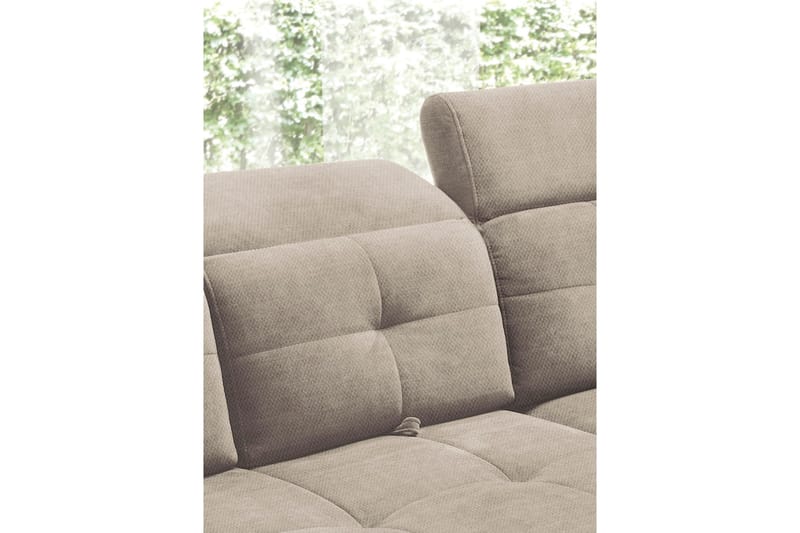 Inferne 5-seters Sofa med Sjeselong - Beige - Møbler - Sofaer - Sofa med sjeselong