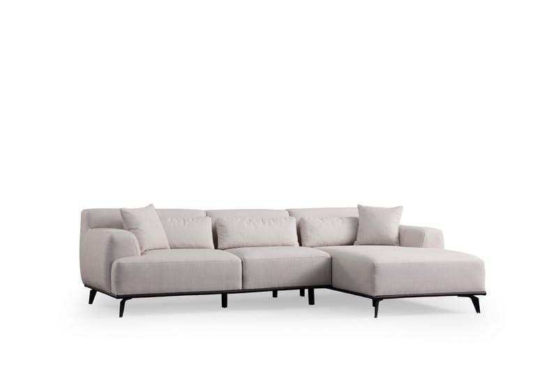 Jaguar 4-seters Sofa med Divan - Hvit - Møbler - Sofaer - Sofa med sjeselong