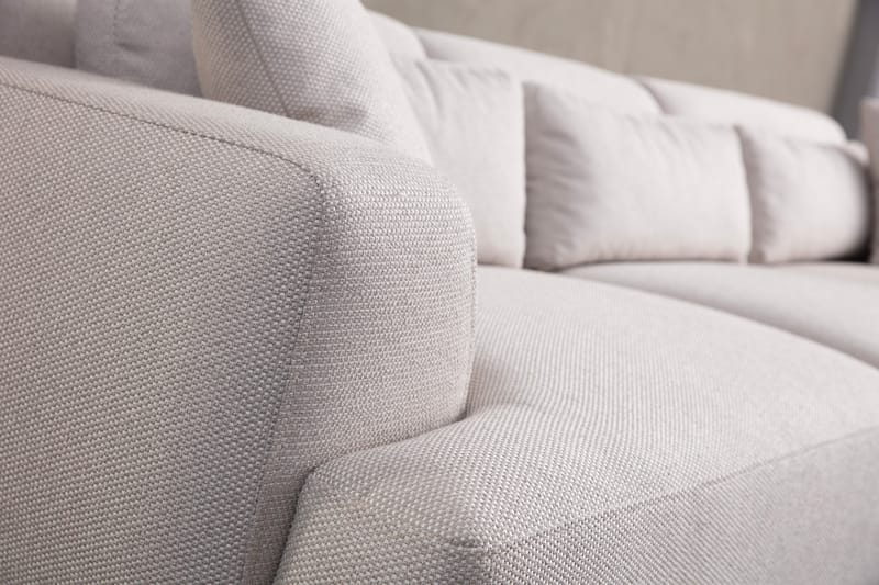 Jaguar 4-seters Sofa med Divan - Hvit - Møbler - Sofaer - Sofa med sjeselong