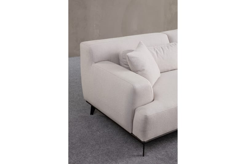 Jaguar 4-seters Sofa med Divan - Hvit - Møbler - Sofaer - Sofa med sjeselong