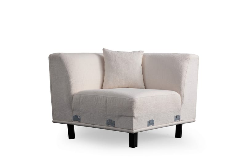 Jaguar 4-seters Sofa med Divan - Hvit - Møbler - Sofaer - Sofa med sjeselong