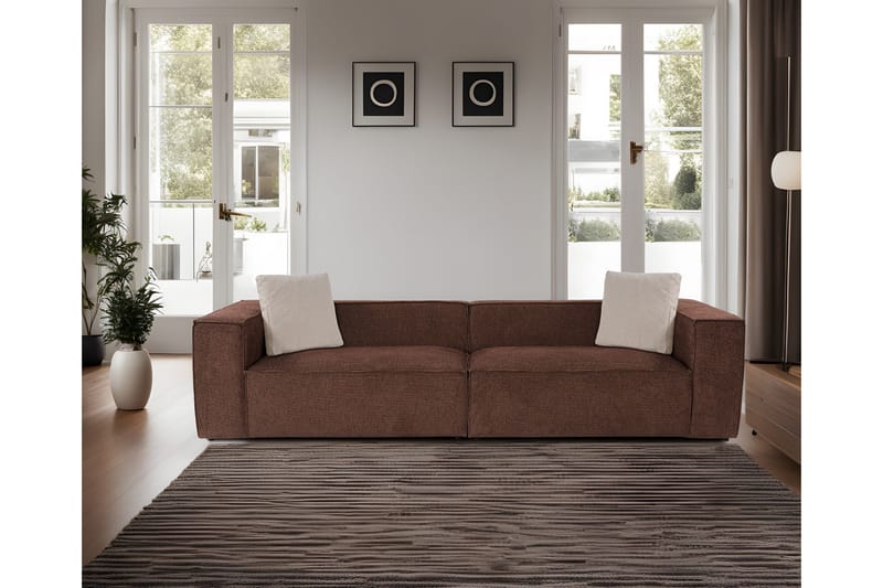 Kaolins Sofa 3-seter - Brun - Møbler - Sofaer - Sofa 3 seter