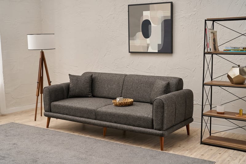 Khambalia 3-seters Sofa - Antrasitt - Møbler - Sofaer - Sofa 3 seter