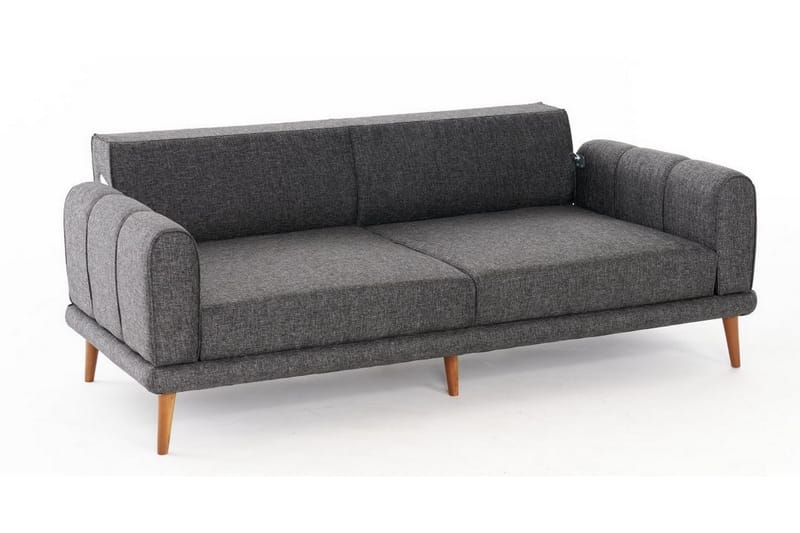 Khambalia 3-seters Sofa - Antrasitt - Møbler - Sofaer - Sofa 3 seter