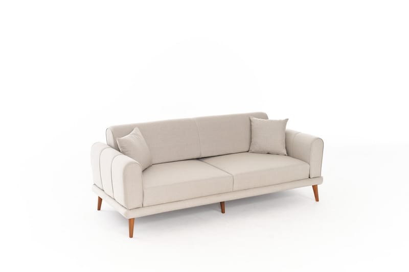 Khambalia 3-seters Sofa - Krem - Møbler - Sofaer - Sofa 3 seter