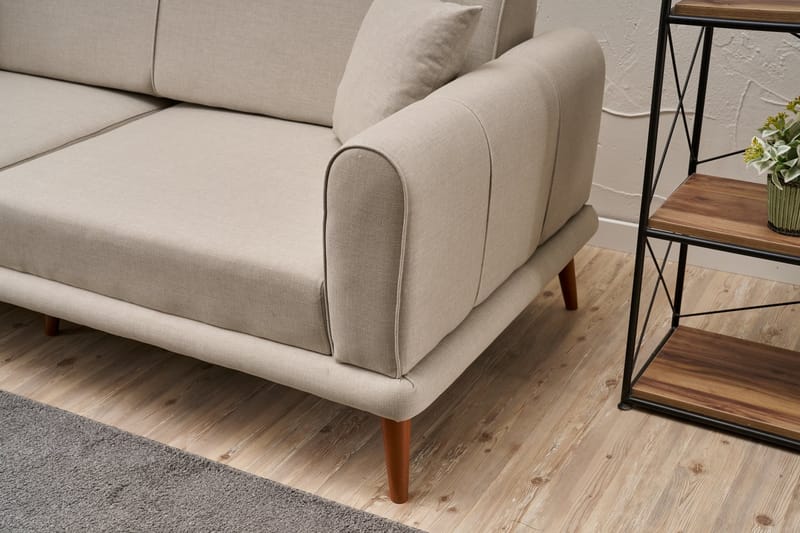 Khambalia 3-seters Sofa - Krem - Møbler - Sofaer - Sofa 3 seter