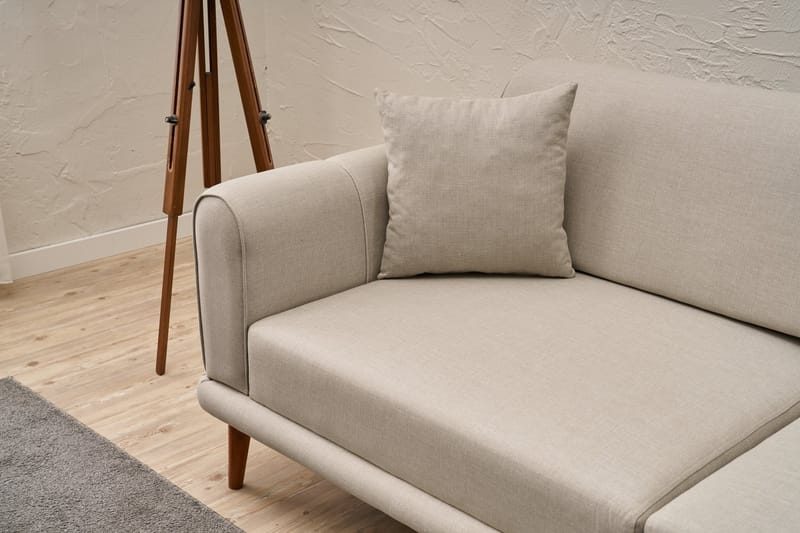 Khambalia 3-seters Sofa - Krem - Møbler - Sofaer - Sofa 3 seter