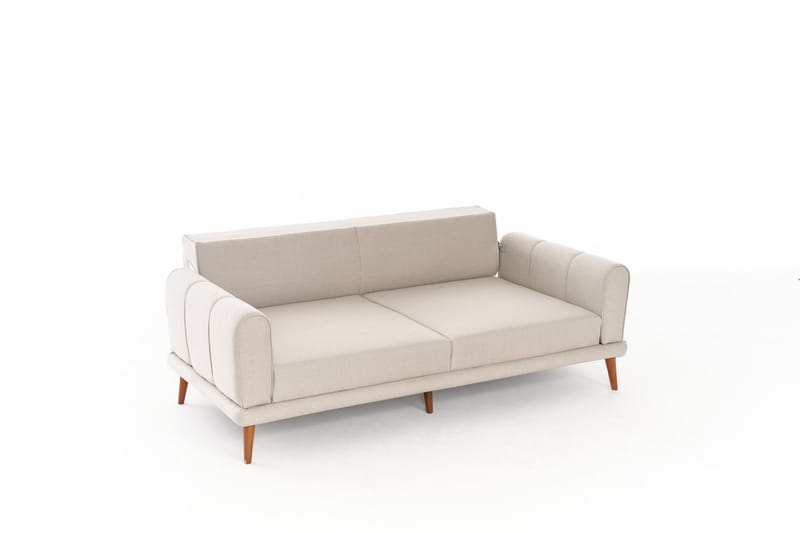 Khambalia 3-seters Sofa - Krem - Møbler - Sofaer - Sofa 3 seter