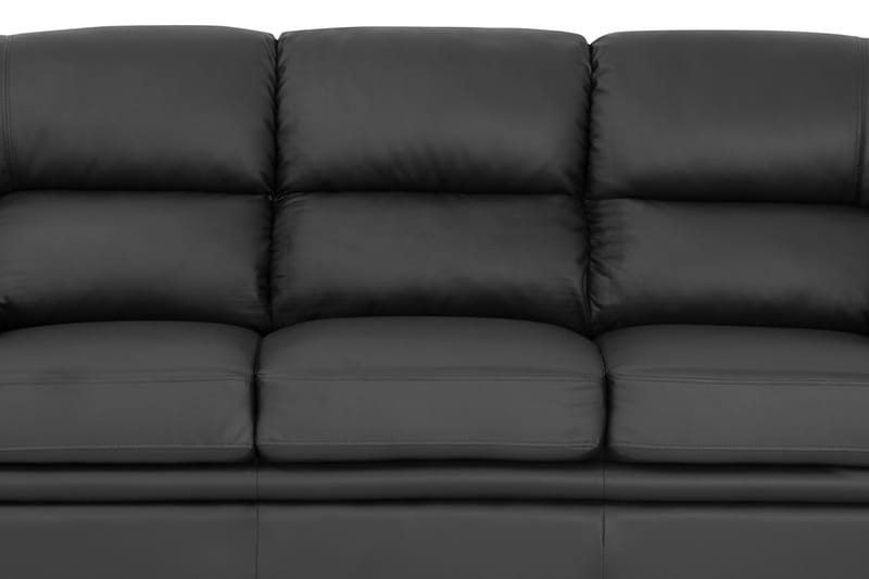 Lindby 3-seters sofa Kunstlær - Svart - Møbler - Sofaer - Reclinersofaer - 3 seters kinosofa & reclinersofa