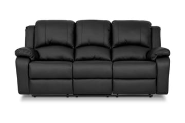 Norbo Skjønn Reclinersofa 3-seter Kunstskinn - Fällbar sofa - Kinosofa