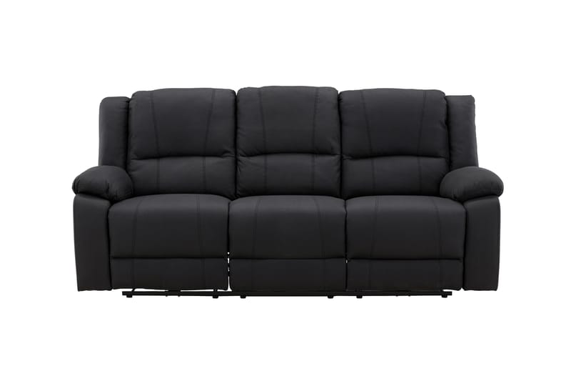 Singapore Reclinersofa 3-seter - Svart - Møbler - Sofaer - Reclinersofaer - 3 seters kinosofa & reclinersofa