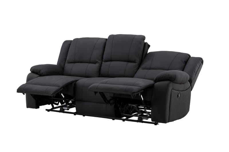 Singapore Reclinersofa 3-seter - Svart - Møbler - Sofaer - Reclinersofaer - 3 seters kinosofa & reclinersofa