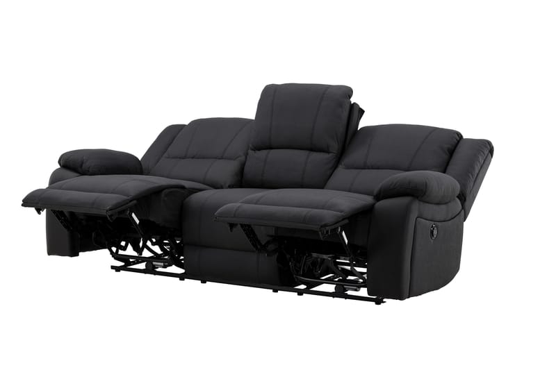 Singapore Reclinersofa 3-seter - Svart - Møbler - Sofaer - Reclinersofaer - 3 seters kinosofa & reclinersofa