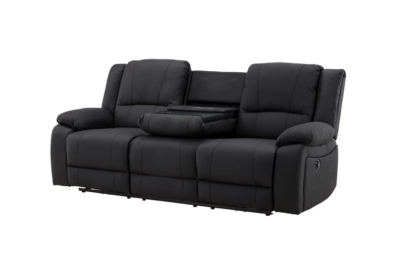 Singapore Reclinersofa 3-seter - Svart - Møbler - Sofaer - Reclinersofaer - 3 seters kinosofa & reclinersofa