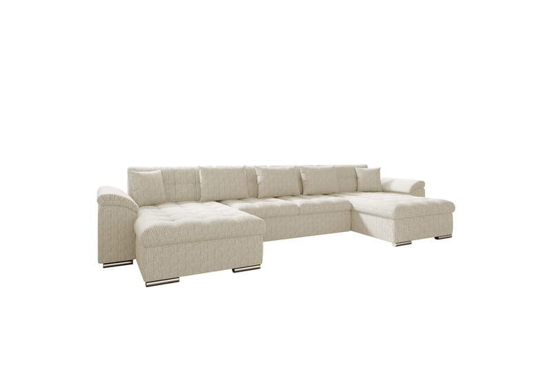 Kinzer Sofa Dobbel sjeselong 5-seter - Beige - Møbler - Sofaer - U-sofa