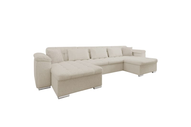 Kinzer Sofa Dobbel sjeselong 5-seter - Beige - Møbler - Sofaer - U-sofa