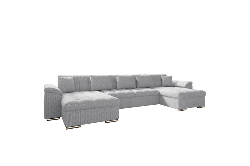 Kinzer Sofa Dobbel sjeselong 5-seter - Lys grå - Møbler - Sofaer - U-sofa