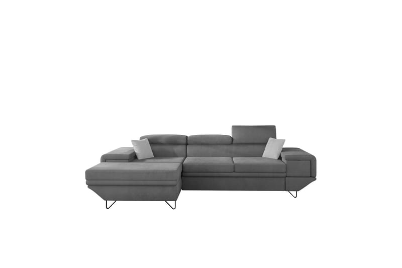 Kollekind Sofa med Divan 3-seter - Grå/Lys grå - Møbler - Sofaer - Sofa med sjeselong