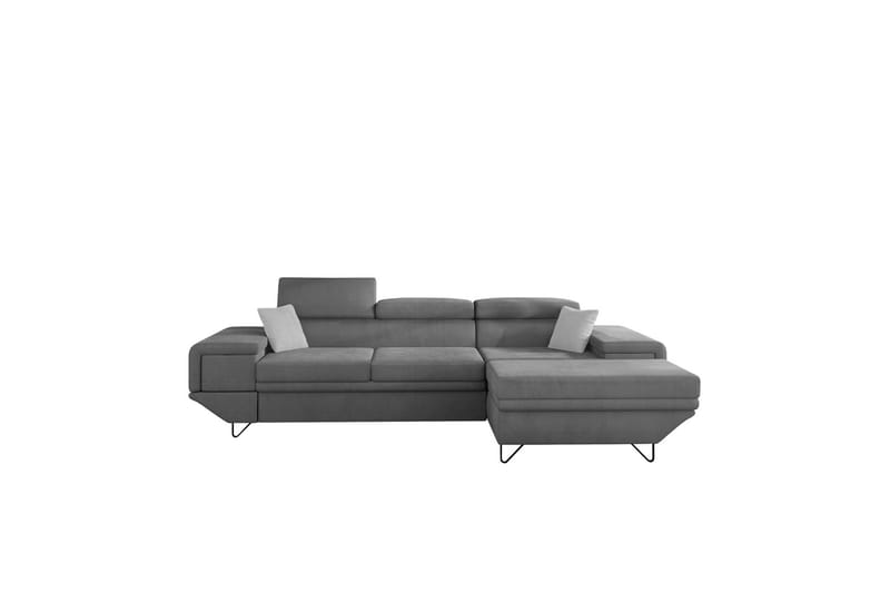 Kollekind Sofa med Divan 3-seter - Grå/Lys grå - Møbler - Sofaer - Sofa med sjeselong