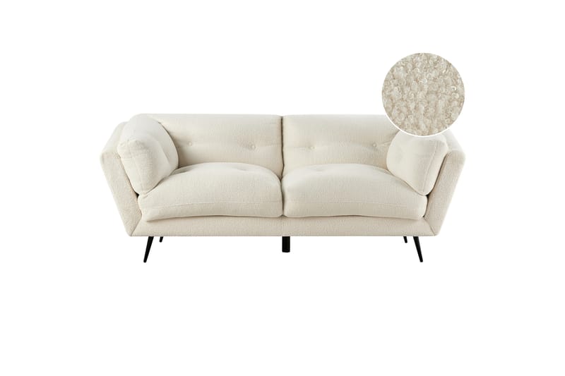 Lenvik Sofa 3-seter - Svart/Hvit - Møbler - Sofaer - Sofa 3 seter