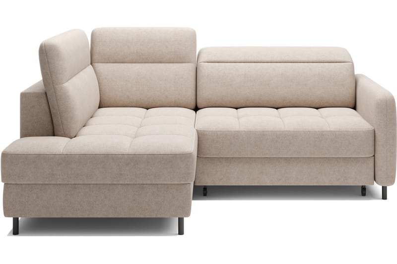 Masuo Sovesofa med Sjeselong 3-seter - Beige - Møbler - Sofaer - Sovesofaer