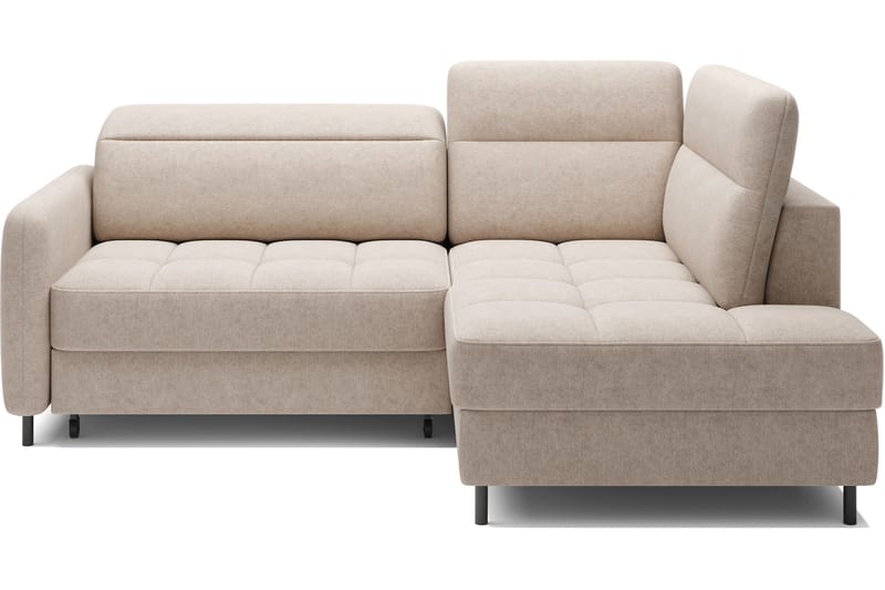 Masuo Sovesofa med Sjeselong 3-seter - Beige - Møbler - Sofaer - Sovesofaer