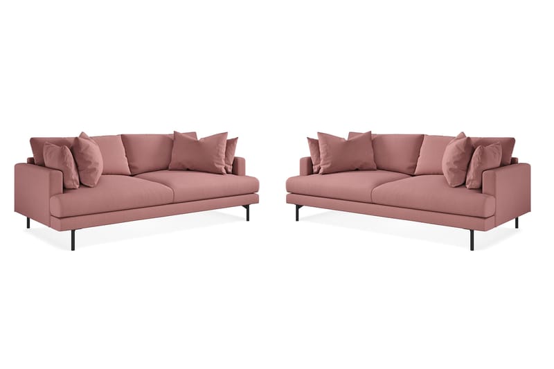 Menard Sofagruppe 4+4-seter - Rosa - Møbler - Sofaer - Sofagrupper